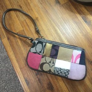 Coach Wristlet with Multi Patterns